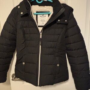 Hollister Black Puffer Jacket
